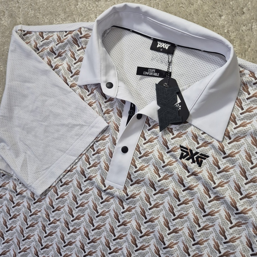 PXG Performance Polo Shirt Mens Medium Cactus Parsons Xtreme Golf Southwest New